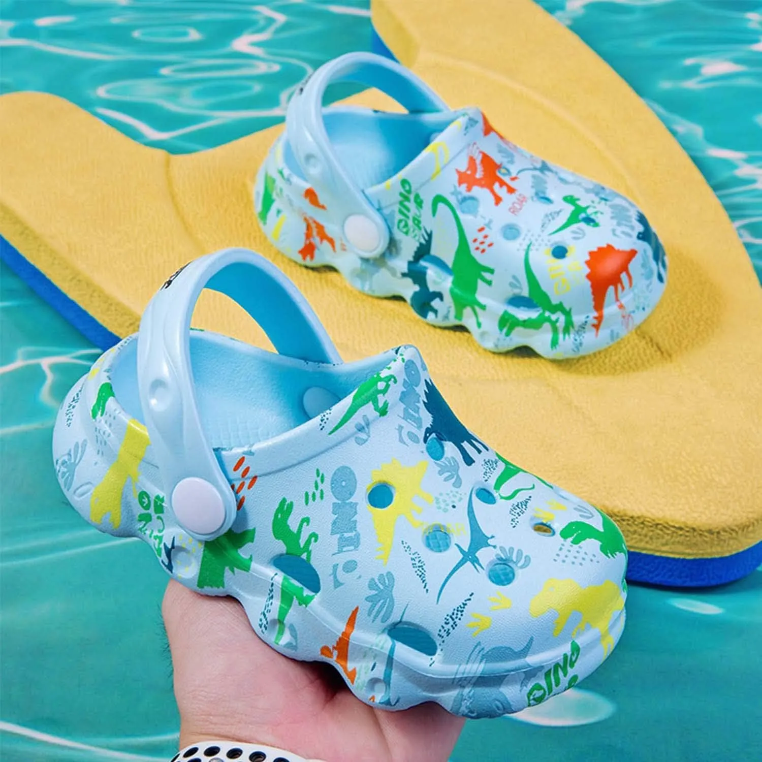 Kid Garden Clogs Slip On Shoes Boys Girls Sandals Cute Cartoon Water Shower Slippers