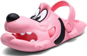 Kids Clogs Boys Girls Cute Cartoon Dog Sandals Slip-On Slippers Slides Shoes(Toddler/Little Kid/Big Kid)