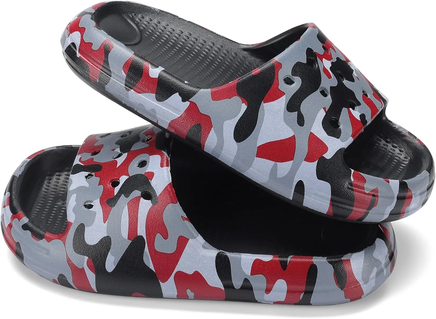 Kids Cloud Slides Boys Girls Non Slip Slip On Shower Sandals, Comfort Slippers for Summer, Pool, Beach, and Water Activities