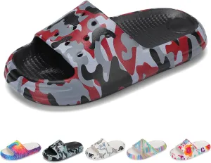 Kids Cloud Slides Boys Girls Non Slip Slip On Shower Sandals, Comfort Slippers for Summer, Pool, Beach, and Water Activities