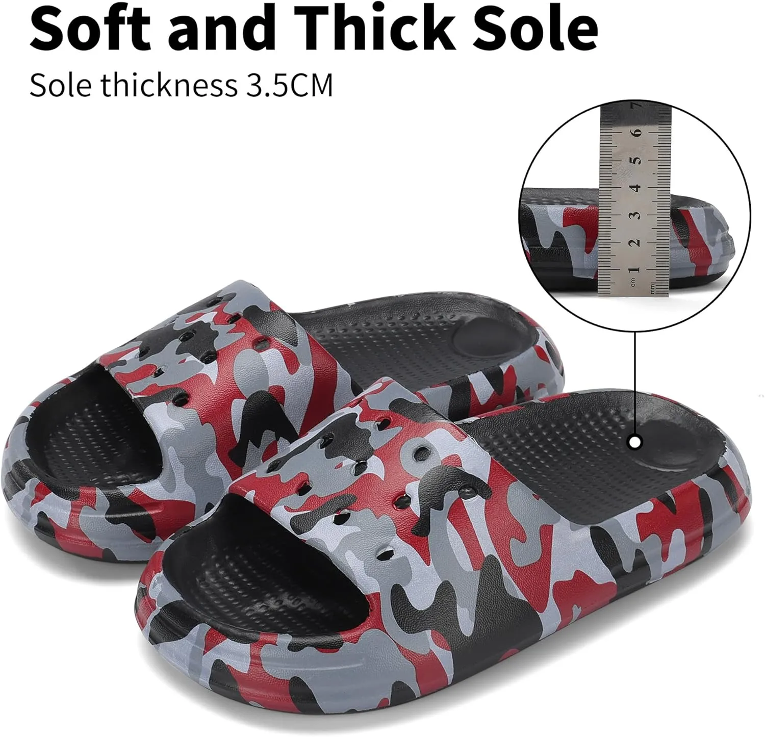 Kids Cloud Slides Boys Girls Non Slip Slip On Shower Sandals, Comfort Slippers for Summer, Pool, Beach, and Water Activities