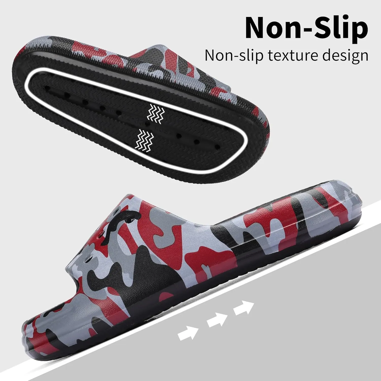 Kids Cloud Slides Boys Girls Non Slip Slip On Shower Sandals, Comfort Slippers for Summer, Pool, Beach, and Water Activities