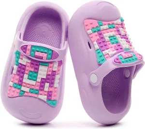 Kids Girls Boys Clogs Garden Shoes Slides Sandals Children Water Shower Beach Pool Slippers Indoor Outdoor Non-Slip Sole