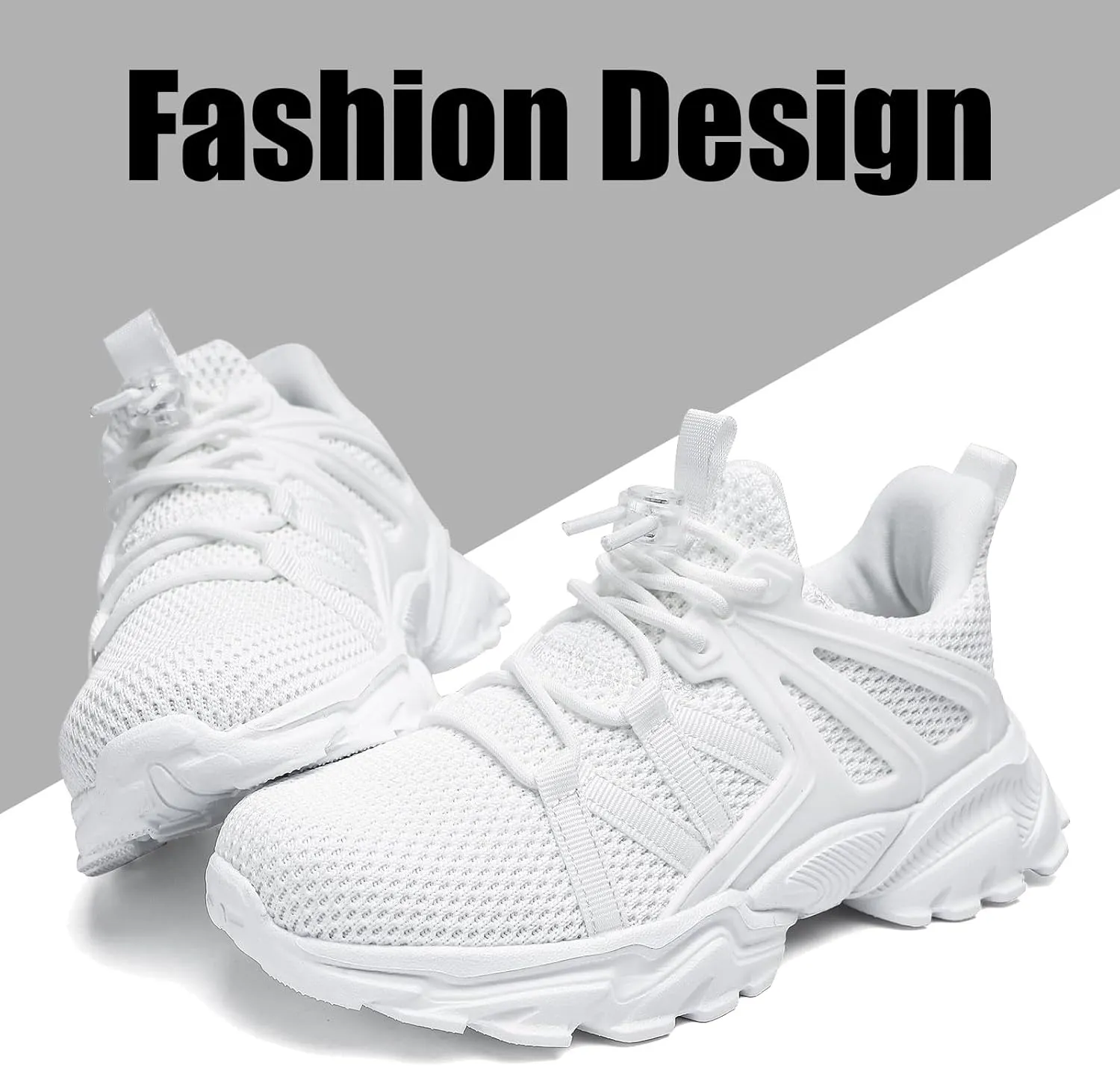 Kids Running Shoes for Boys Girls Sneakers, Kids Tennis Shoes Lightweight Breathable Athletic School Students Casual