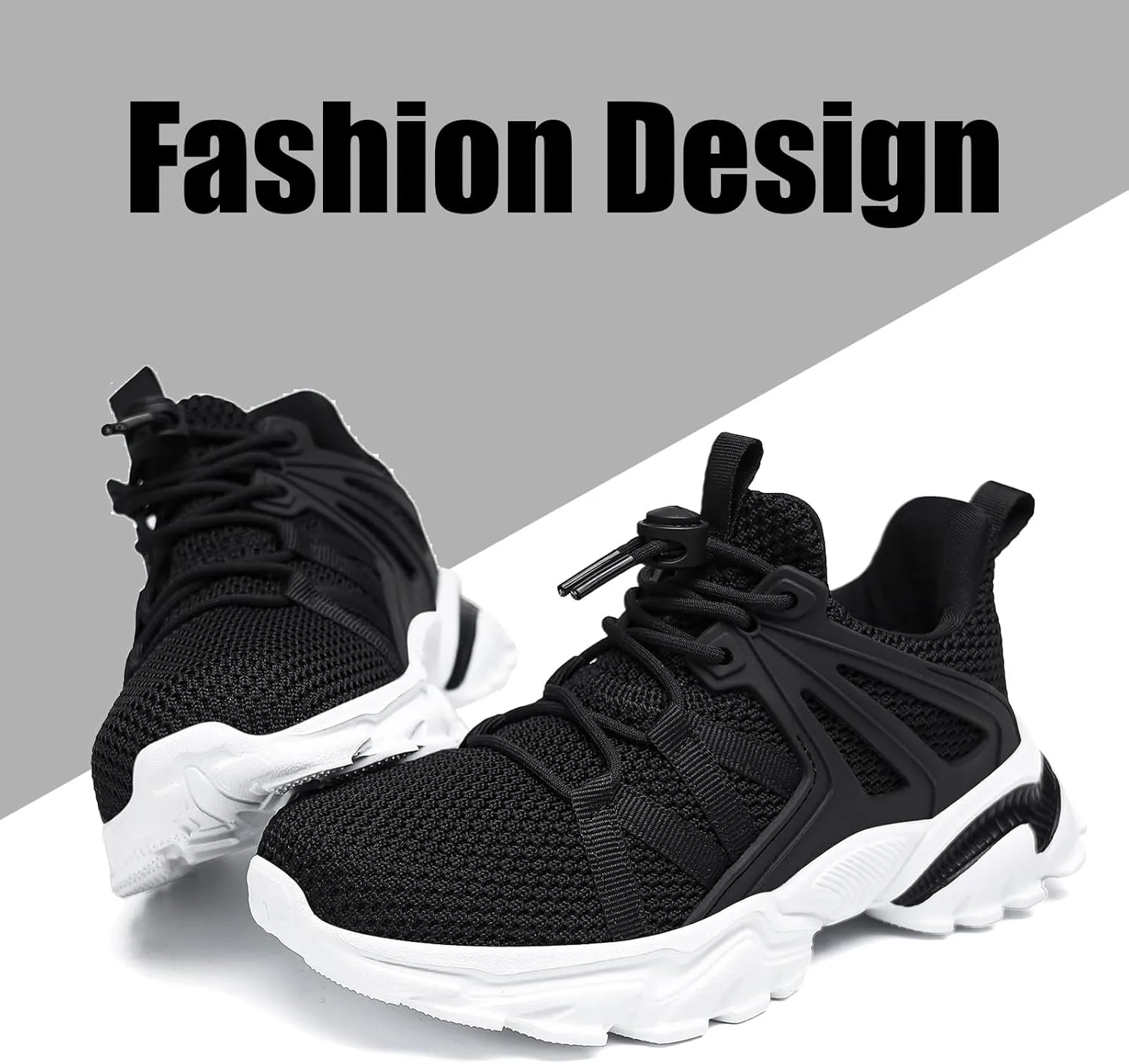 Kids Running Shoes for Boys Girls Sneakers, Kids Tennis Shoes Lightweight Breathable Athletic School Students Casual