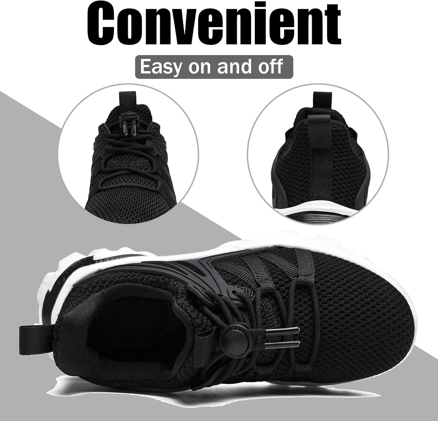 Kids Running Shoes for Boys Girls Sneakers, Kids Tennis Shoes Lightweight Breathable Athletic School Students Casual