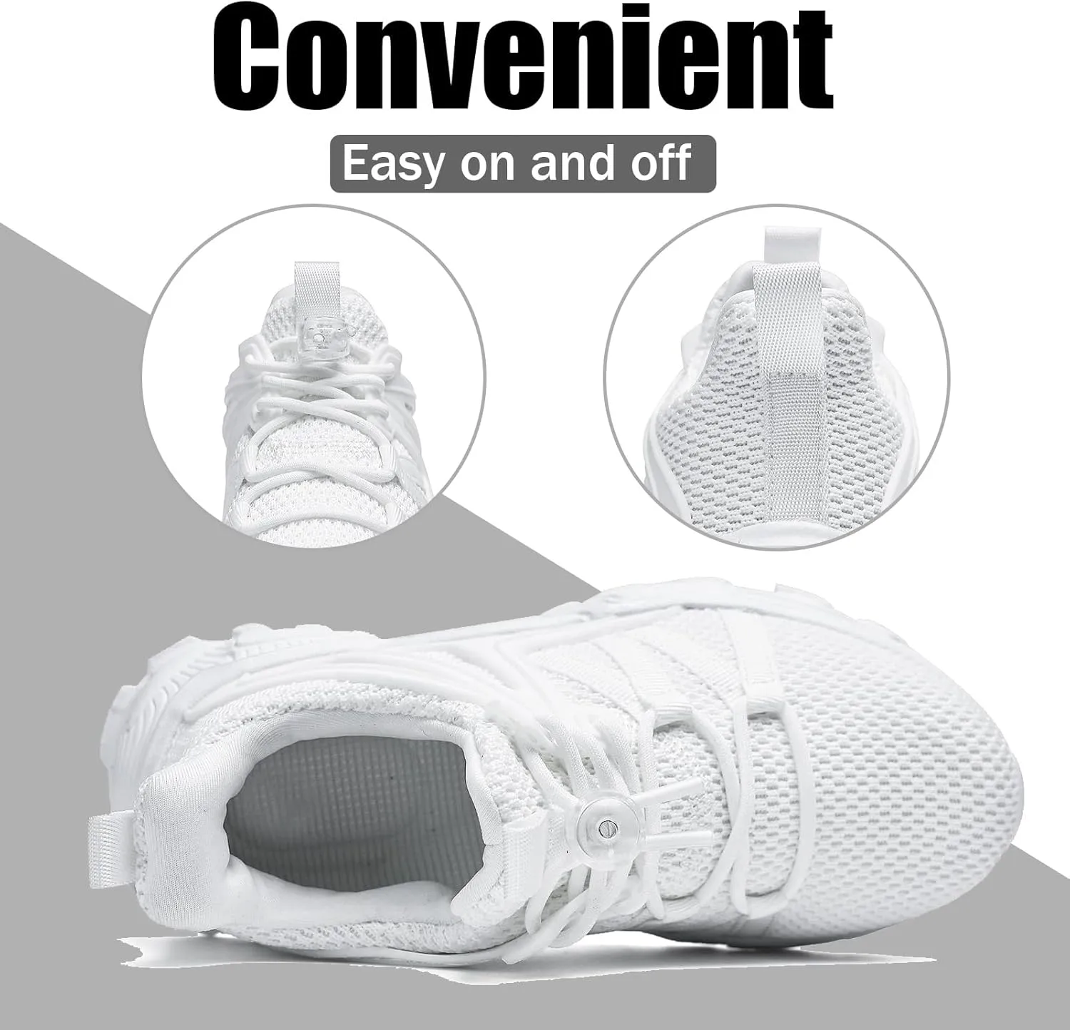 Kids Running Shoes for Boys Girls Sneakers, Kids Tennis Shoes Lightweight Breathable Athletic School Students Casual