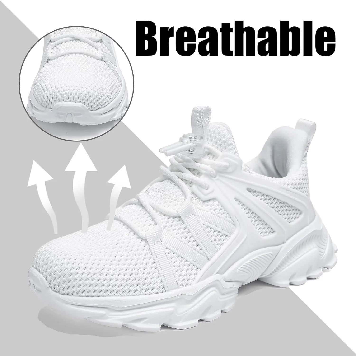 Kids Running Shoes for Boys Girls Sneakers, Kids Tennis Shoes Lightweight Breathable Athletic School Students Casual