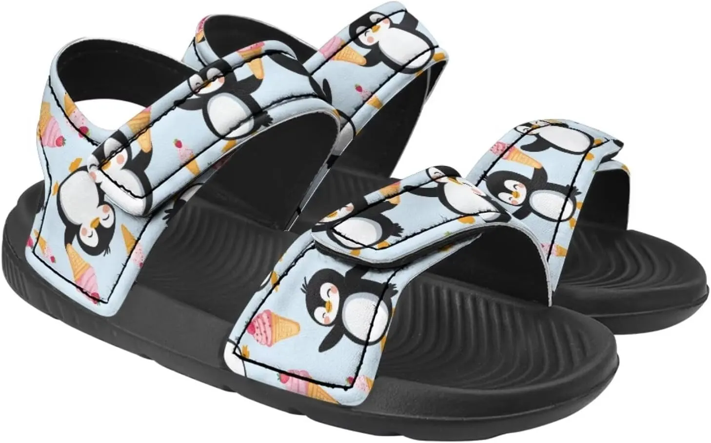 Kids Sandals for Boy Girls Summer Sandals Athletic Slide Shoes Non Slip Double Buckle Strap Kids Summer Footwear