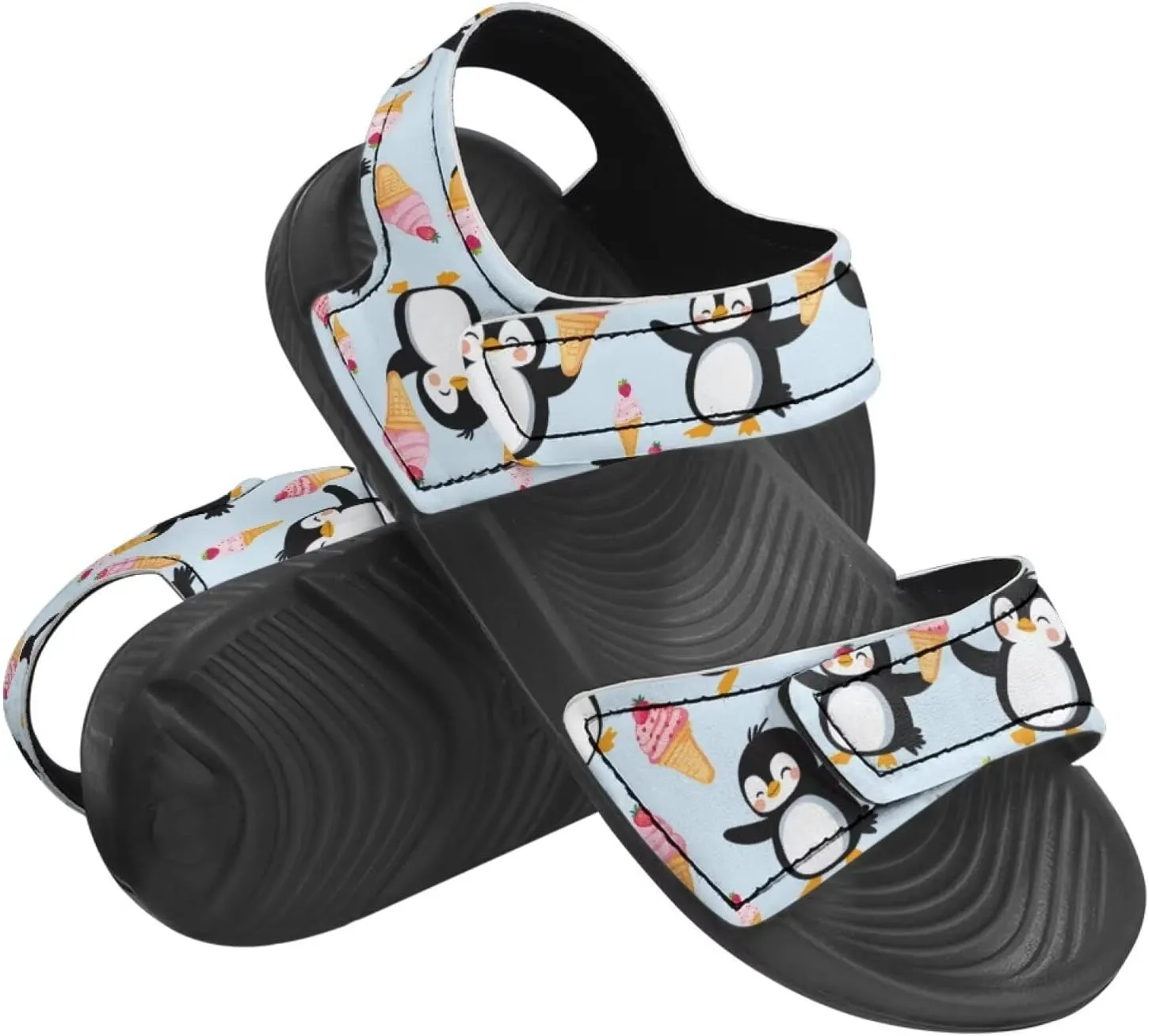 Kids Sandals for Boy Girls Summer Sandals Athletic Slide Shoes Non Slip Double Buckle Strap Kids Summer Footwear
