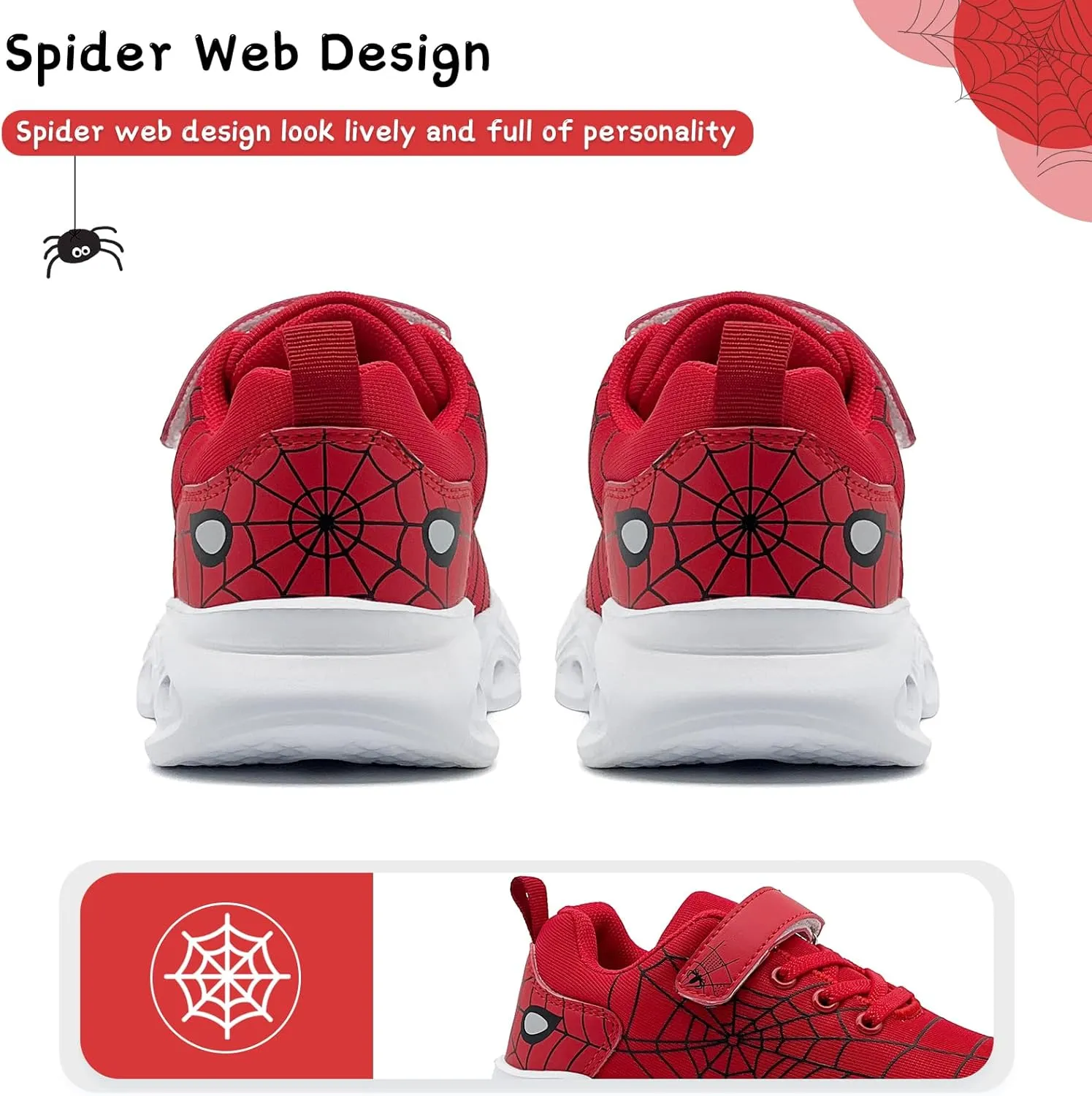 Kids Shoes Toddler Boys Girls Athletic Running Sports Sneakers Non-Slip Lightweight Sneakers Unisex Luminous Sneakers for Toddler/Little Kid