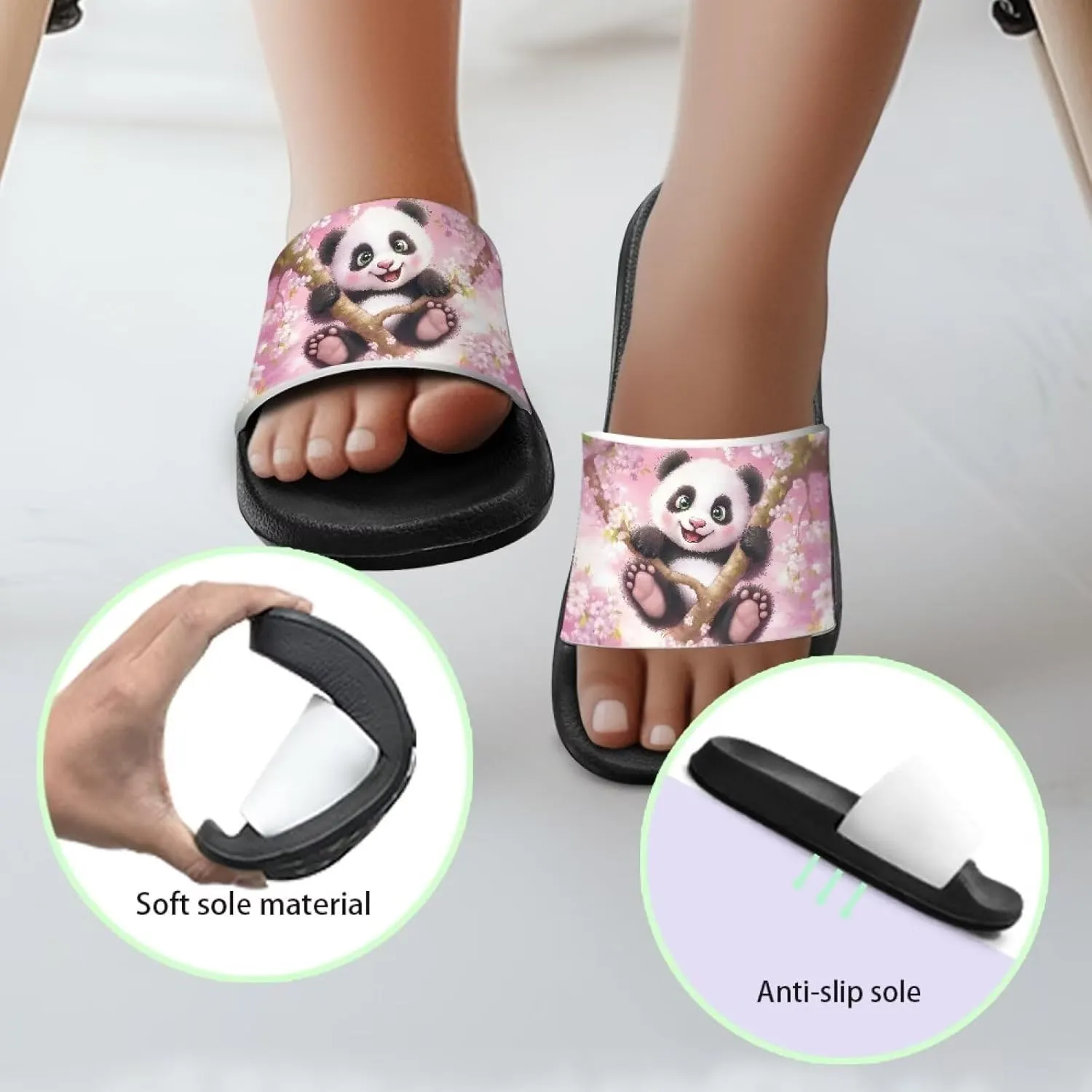 Kids Slides Slippers Waterproof Sandals for Girls & Boys Shower Shoes