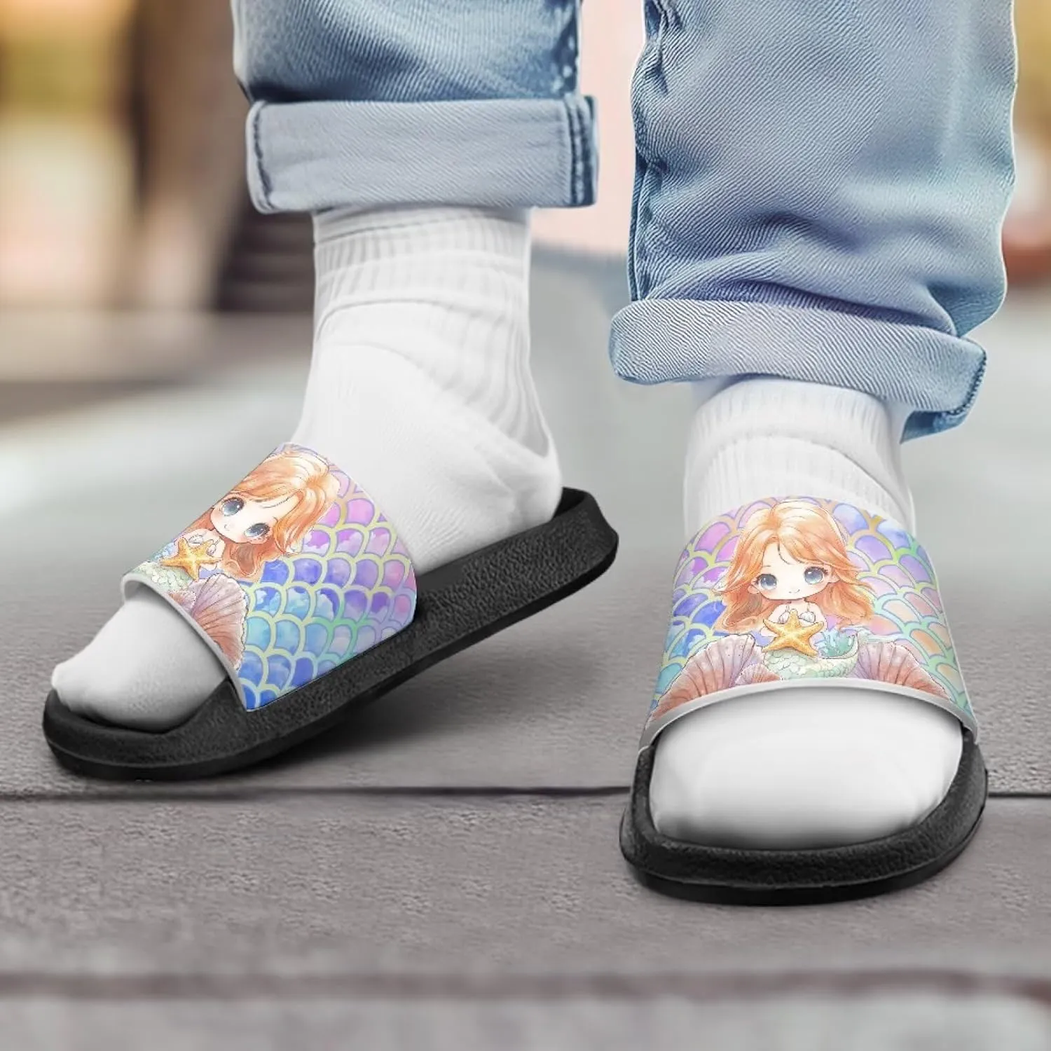 Kids Slides Slippers Waterproof Sandals for Girls & Boys Shower Shoes