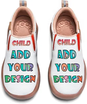 Kid's Slip-on Loafers Boys Girls Casual Shoes Lightweight Comfort Fashion Leather Sneakers Charm of Skulls