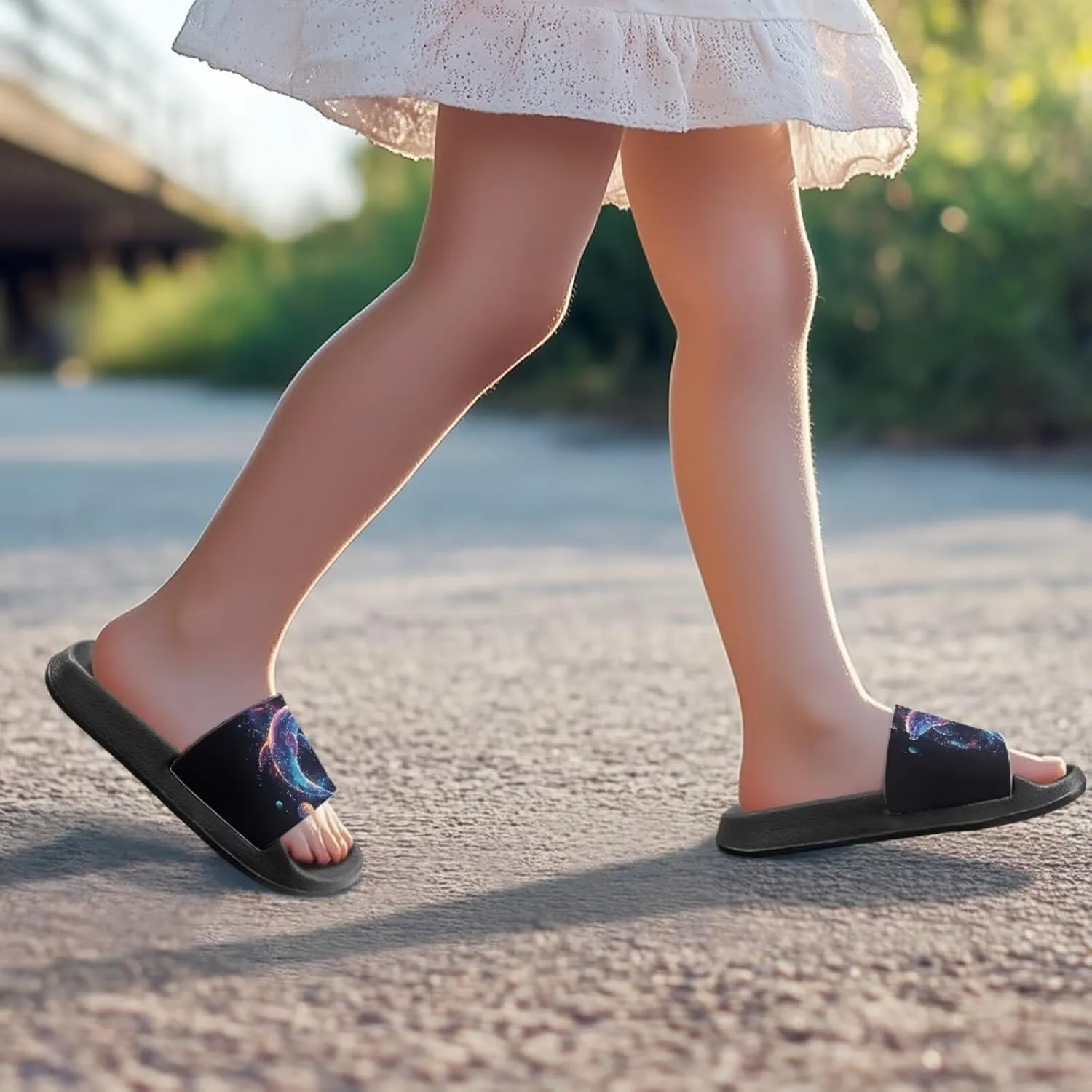 Kids Slippers for Girls House Slippers Shower Shoes for Summer Lightweight Beach Shoes Kids Casual Slides