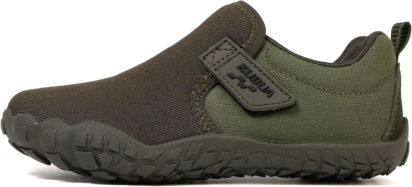 KUBUA Kids Barefoot Shoes Boys Girls Slip On Minimalist Sneakers for Walking Tennis Athletic Hiking Toddler Little Big Kid