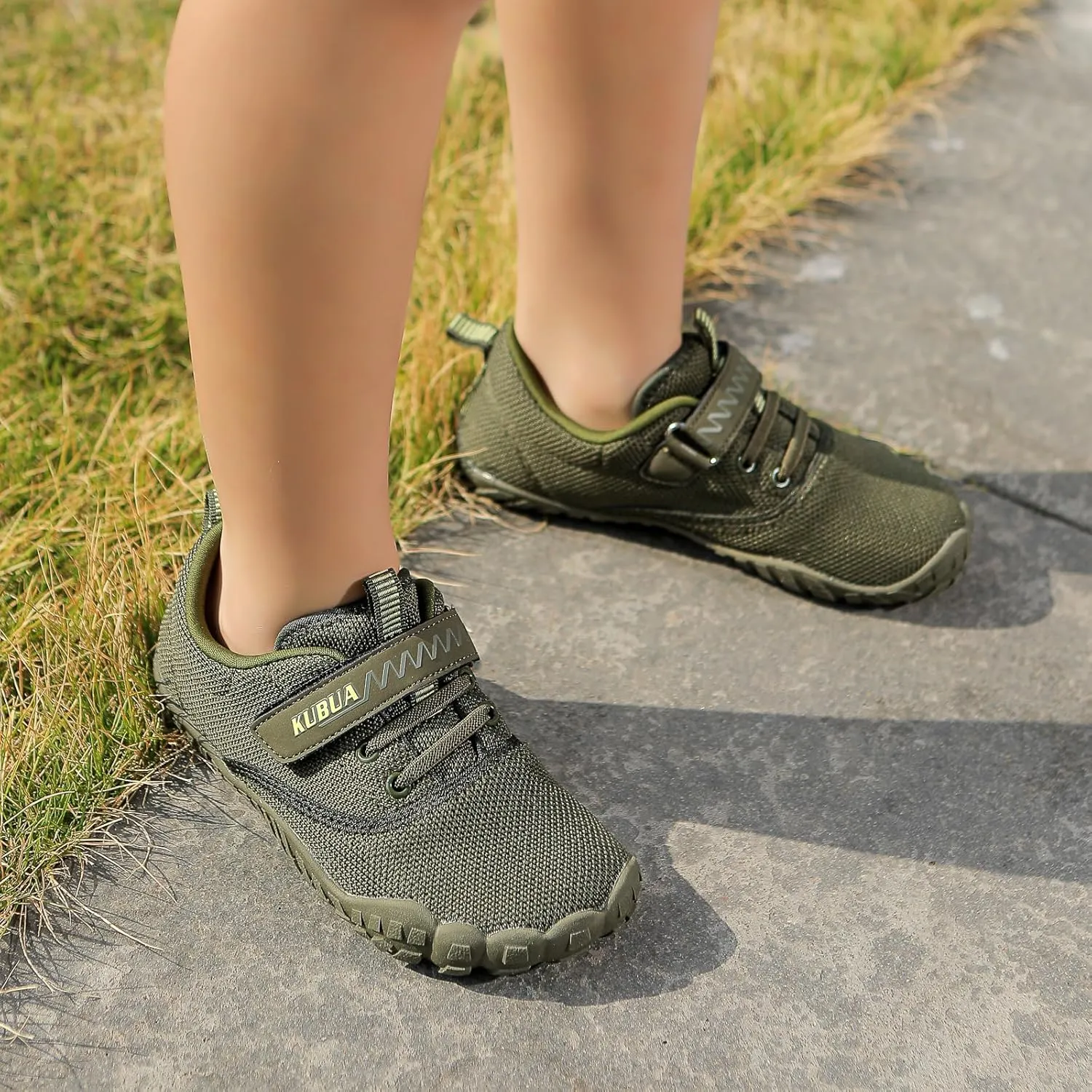 KUBUA Kids Barefoot Shoes Boys Girls Sneakers Naturally Splay Shoes Toddler Little Big Kid