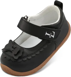 L-RUN Toddler Girl Mary Jane Dress Shoes Little Girls Uniform School Shoes Non-Slip Ballet Flats Flower Girls Shoes for Wedding Party Concert