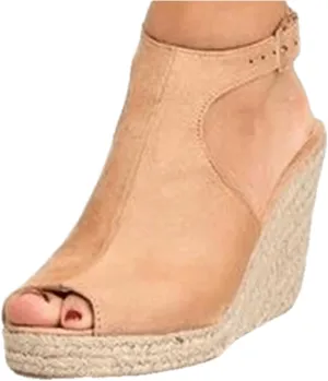 Ladmiple Summer Sandals for Women 2023 Platform Ankle Strap Wedge Sandals Open Toe Comfy Slip On Strappy Wedges Sandal
