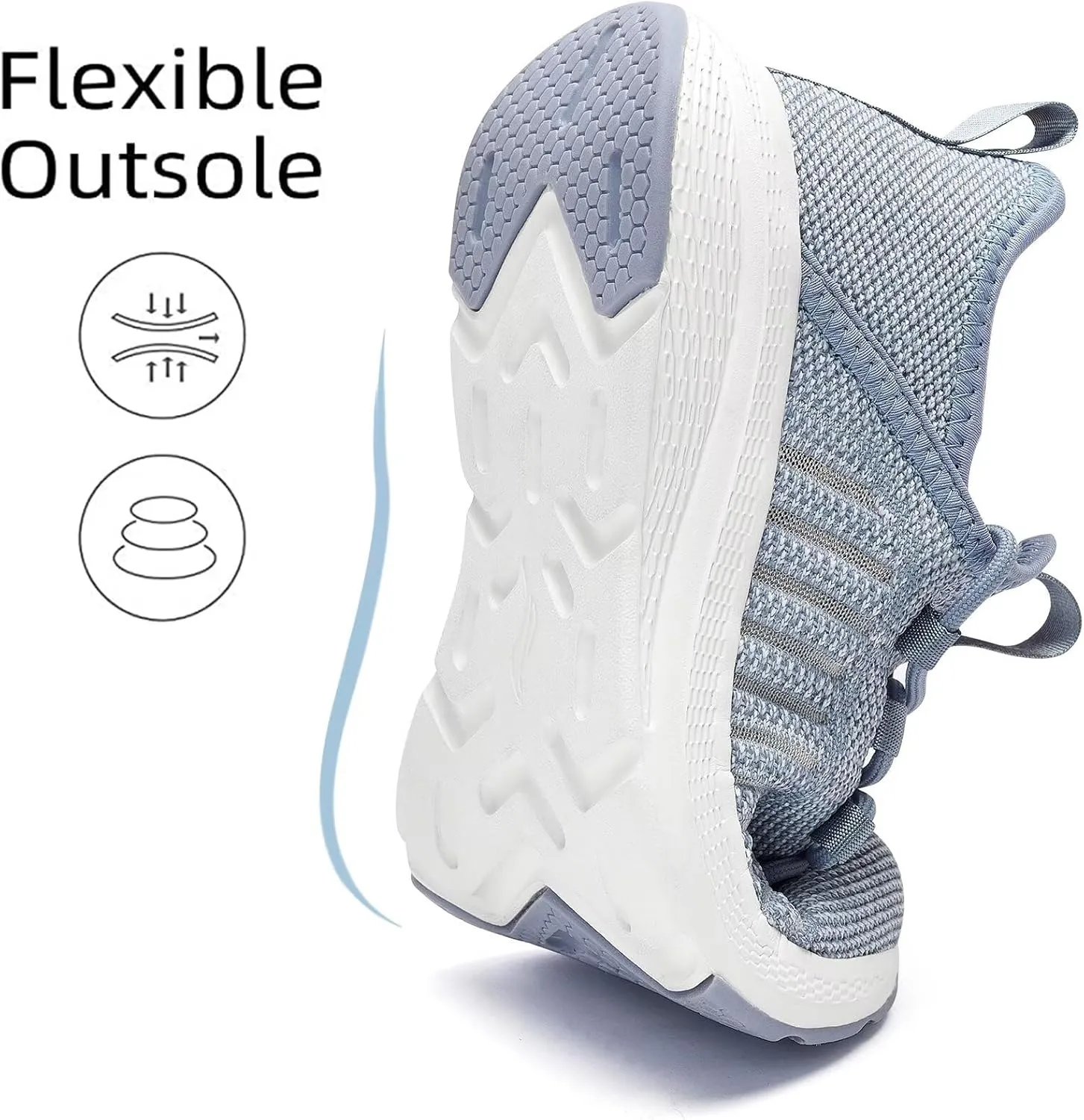 Lamincoa Women Slip on Walking Sneakers Non Slip Running Shoes Lightweight Sport Gym Casual Shoes Workout Tennis Sneakers for Women