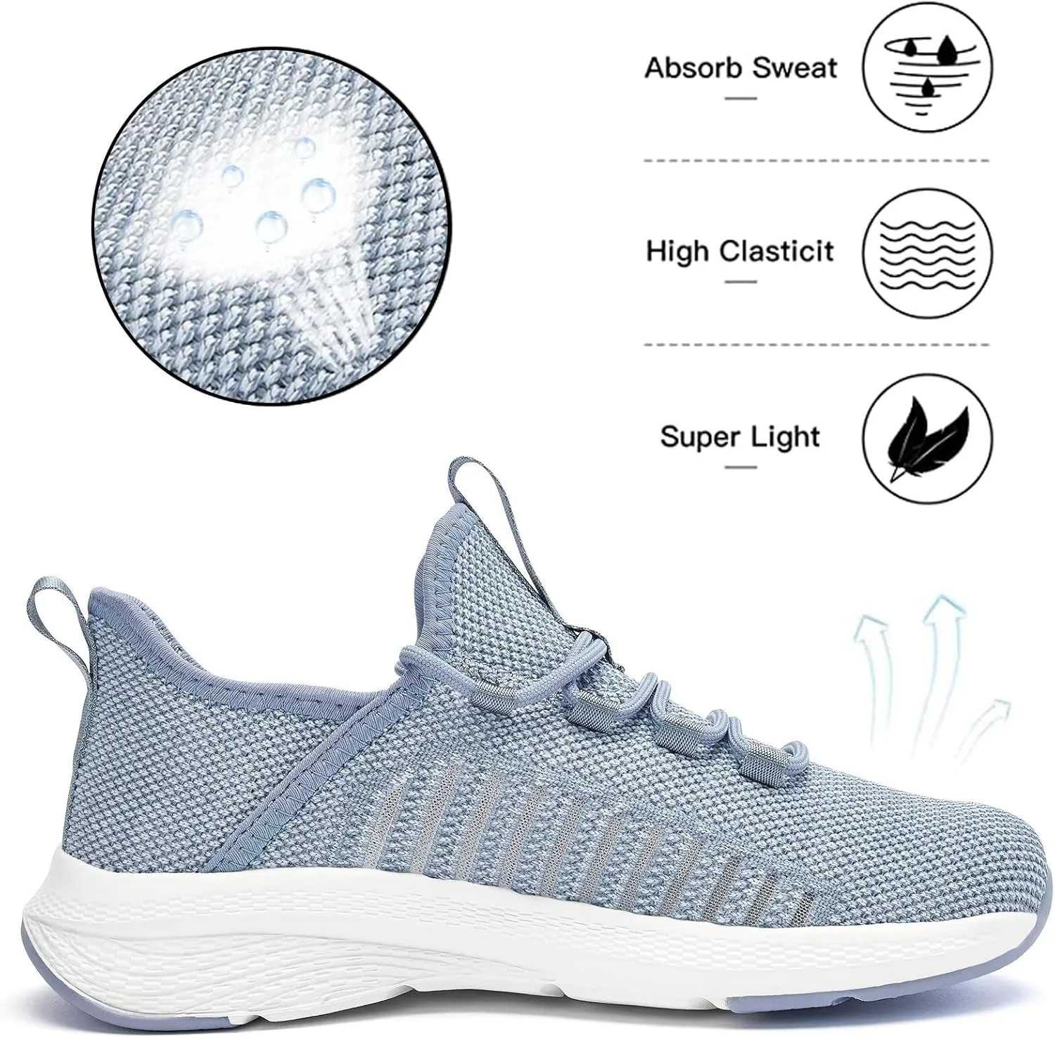 Lamincoa Women Slip on Walking Sneakers Non Slip Running Shoes Lightweight Sport Gym Casual Shoes Workout Tennis Sneakers for Women