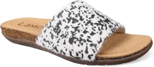 Lamo Women's Clea Slides Sandals – Lightweight Rubber and Cork Outsole, Breathable Textile and Suede Upper, All-Day Comfort and Style – Women's Slip-On Slides for women