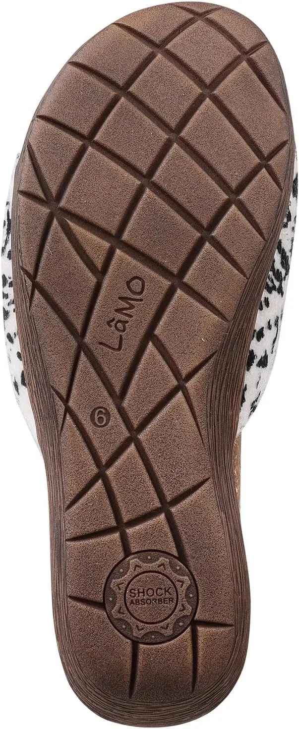 Lamo Women's Clea Slides Sandals – Lightweight Rubber and Cork Outsole, Breathable Textile and Suede Upper, All-Day Comfort and Style – Women's Slip-On Slides for women