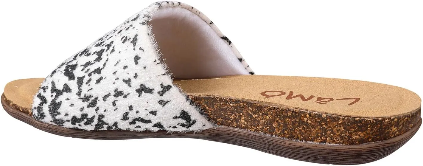 Lamo Women's Clea Slides Sandals – Lightweight Rubber and Cork Outsole, Breathable Textile and Suede Upper, All-Day Comfort and Style – Women's Slip-On Slides for women
