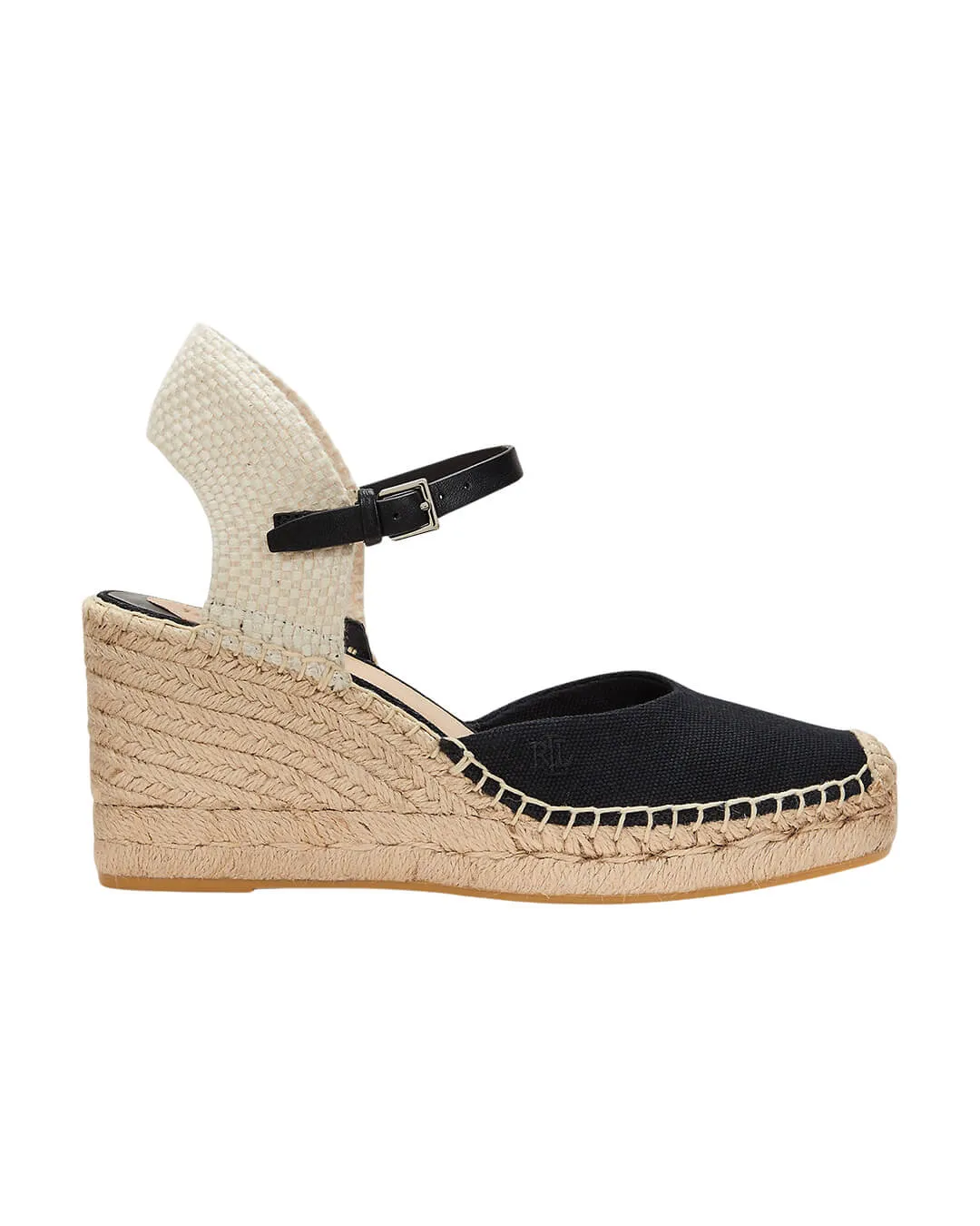 Lauren by Ralph Lauren Black Robby Espdrilles Wedge