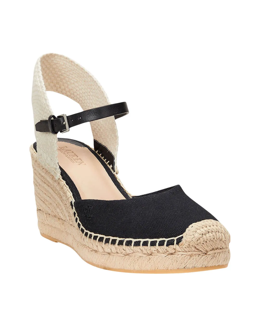 Lauren by Ralph Lauren Black Robby Espdrilles Wedge