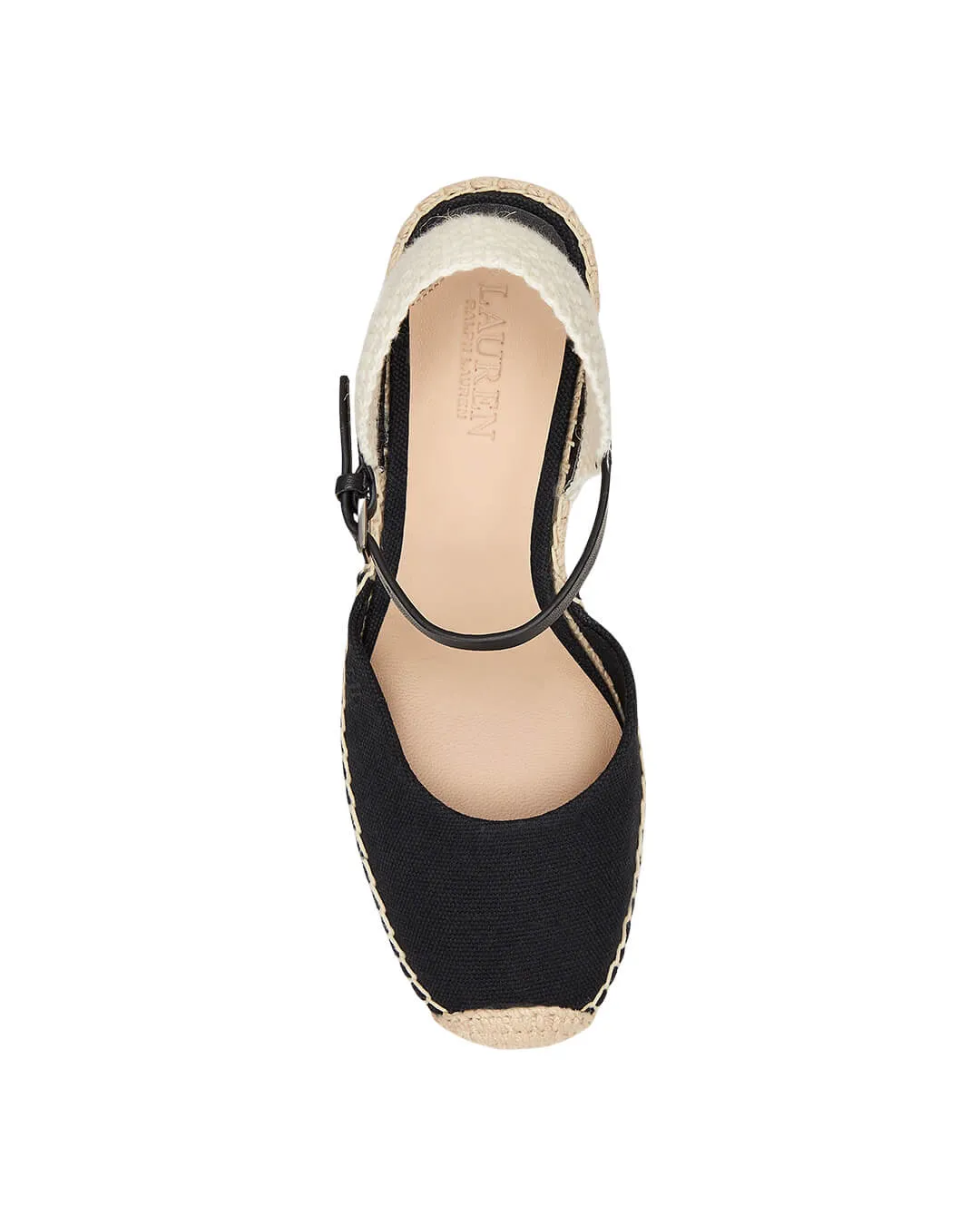 Lauren by Ralph Lauren Black Robby Espdrilles Wedge