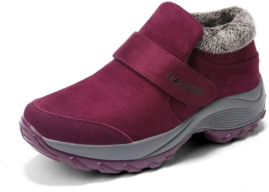LEADER SHOW Women's Casual Comfort Walking Shoes Stylish Non-Slip Platform Work Sneakers