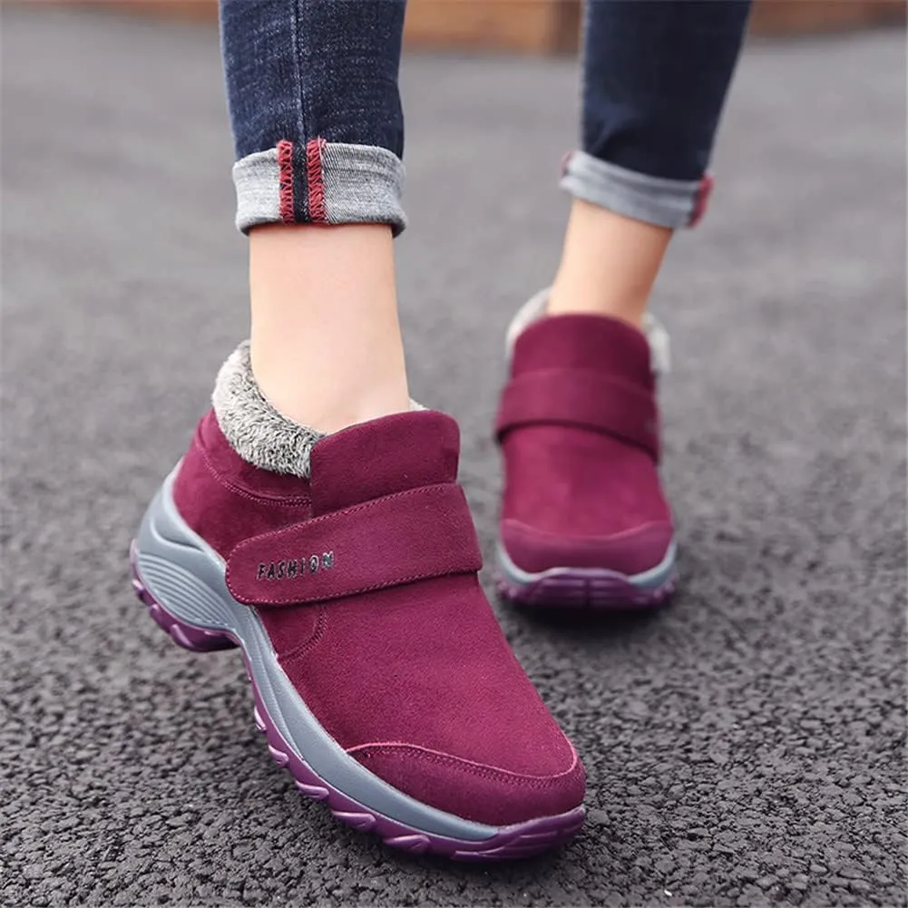 LEADER SHOW Women's Casual Comfort Walking Shoes Stylish Non-Slip Platform Work Sneakers