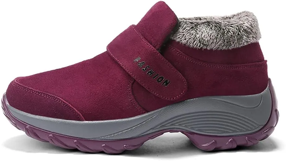 LEADER SHOW Women's Casual Comfort Walking Shoes Stylish Non-Slip Platform Work Sneakers