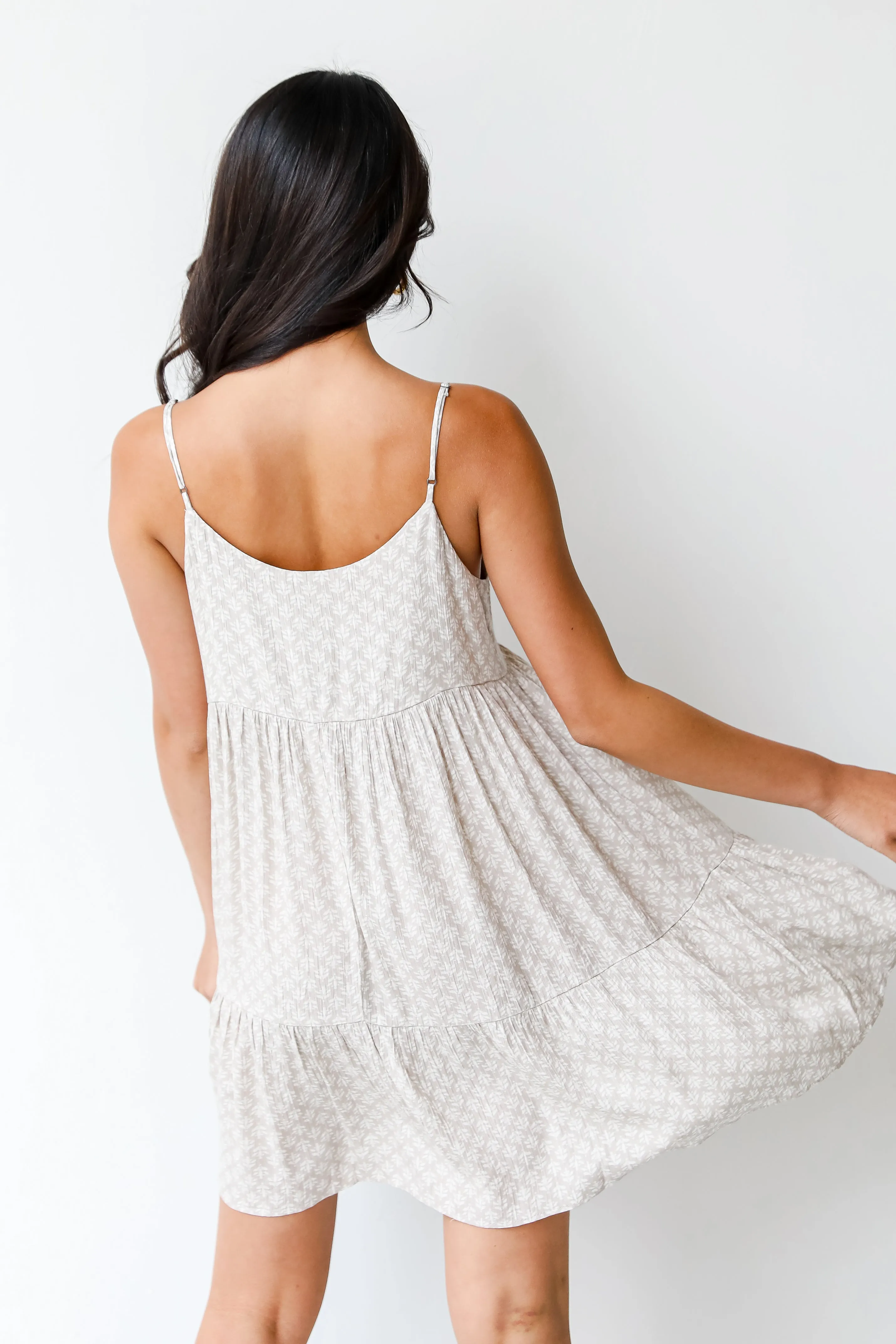 Leaves In The Breeze Mini Dress