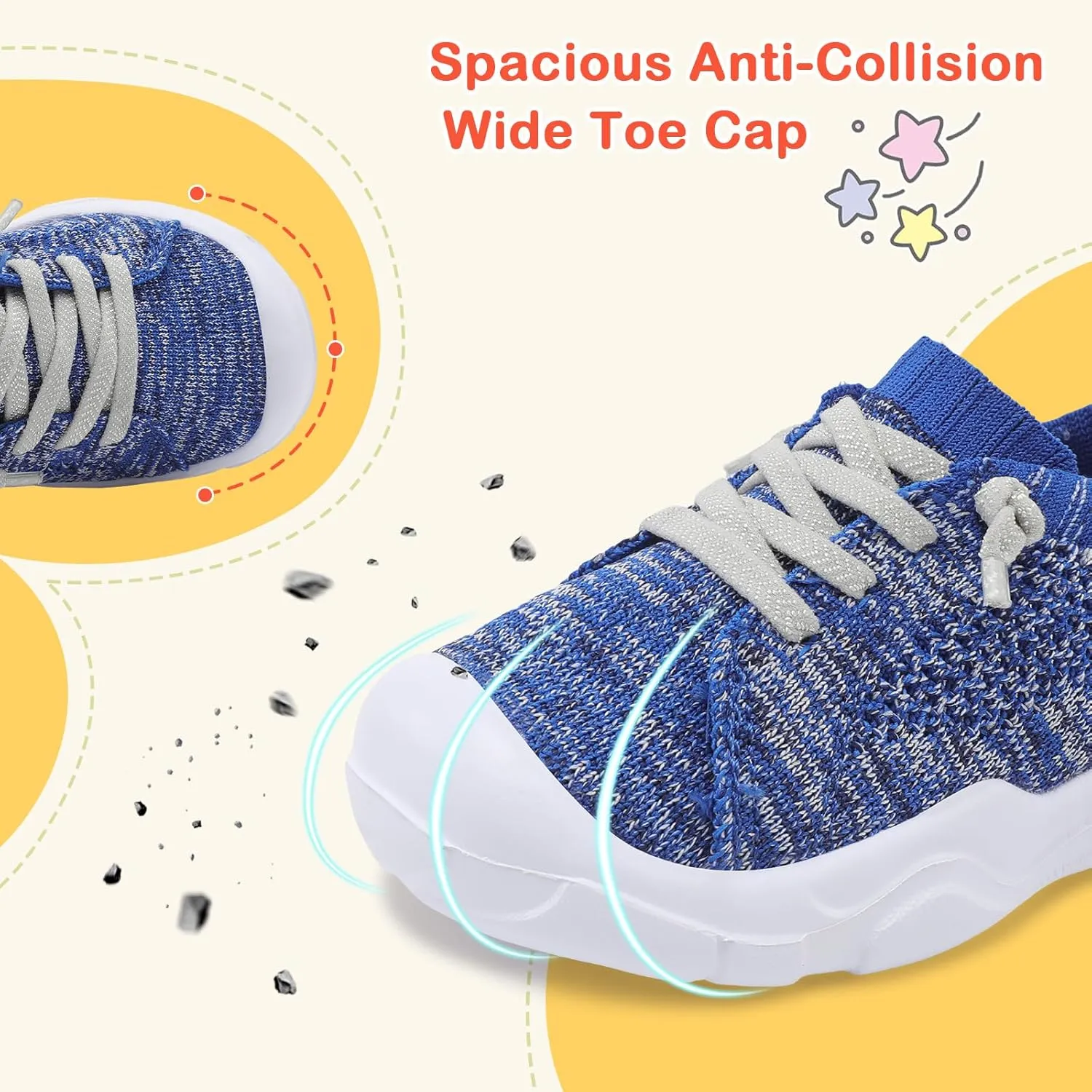 LeIsfIt Toddler Shoes Boys Girls Barefoot Shoes Kids Breathable Sneakers Tennis Shoes Slip on Shoes