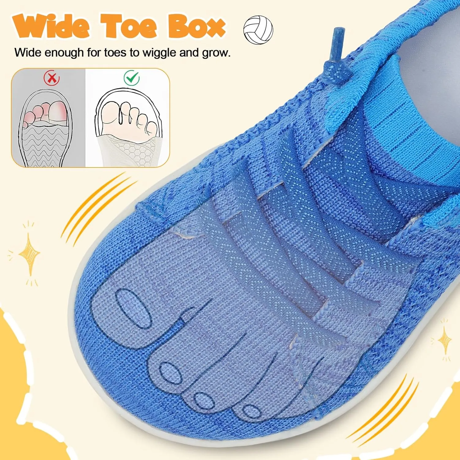 LeIsfIt Toddler Shoes Girls Boys Wide Shoes Kids Zero Drop Minimalist Sneakers Barefoot Slip on Tennis Sneakers