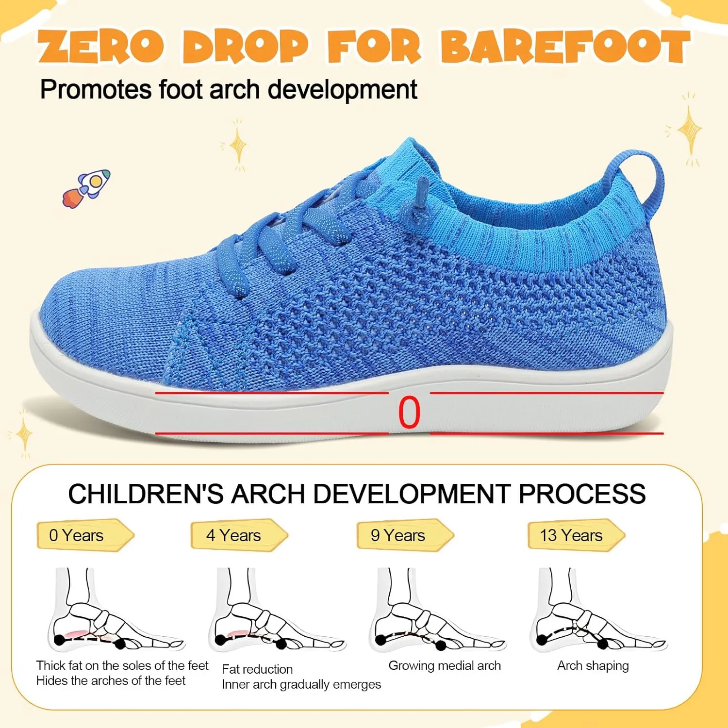 LeIsfIt Toddler Shoes Girls Boys Wide Shoes Kids Zero Drop Minimalist Sneakers Barefoot Slip on Tennis Sneakers