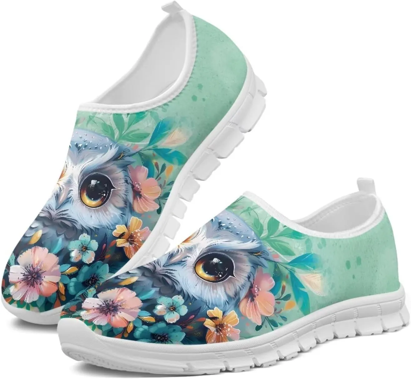 Lightweight Sneakers for Women Slip On Casual Shoes Comfortable Low Cut Loafers Non Slip Breathable Walking Running Shoes Outdoor Sport Sneakers US 5.5-11.5