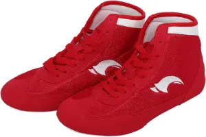 Little Kid's Wrestling Shoes Men High Top Boxing Shoes 𝐏rofessional Fitness Training Competition Long Boots