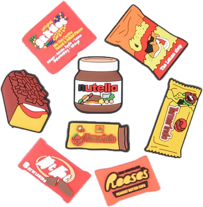 Lot of Fast Food Shoes Charms Men Women Shoe Decoration Accessories For Boys Girls Adult Party Favor