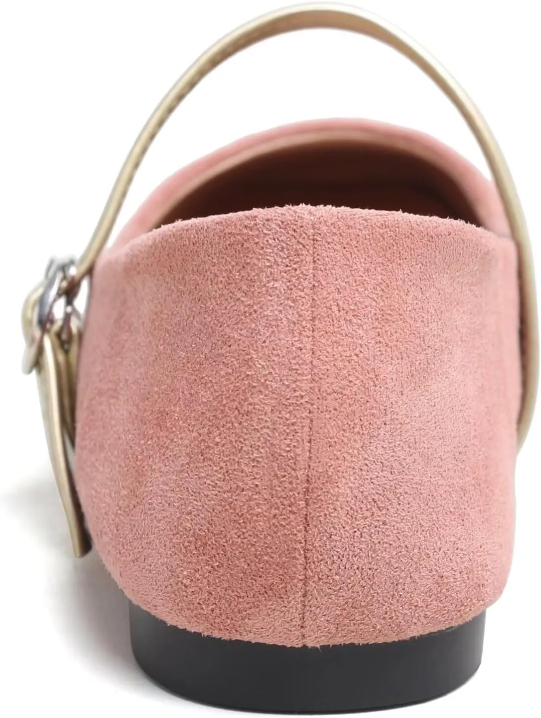 LUXINYU Women Mary Jane Flats Comfortable Leather Shoes Adjustable Buckle Straps Low Heel Round Toe Ballet Flats Work Casual Shoes