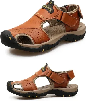 Maesty Mens Hiking Sandals Summer Athletic Comfortable Slippers Waterproof?Breathable Outdoor Sports Beach Shoes