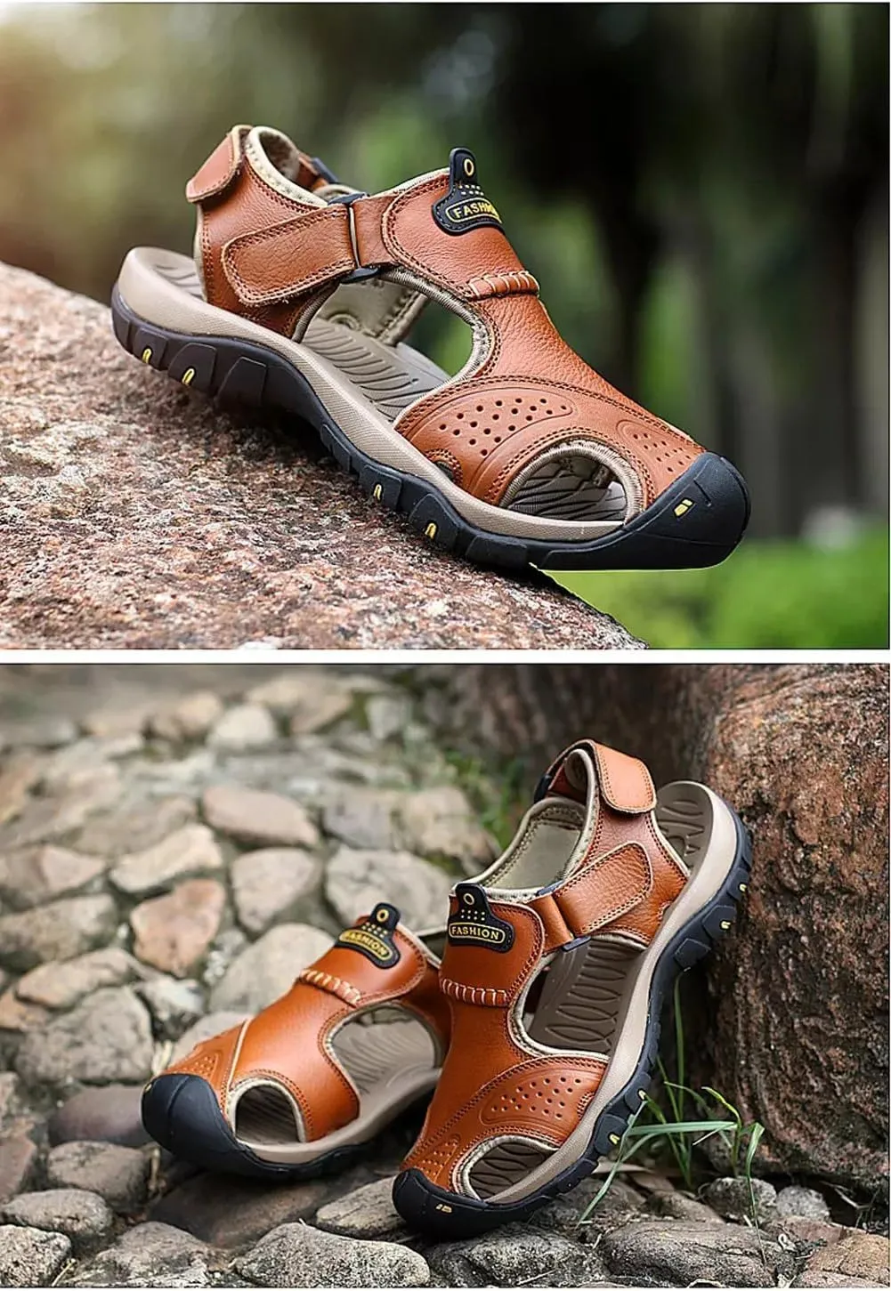 Maesty Mens Hiking Sandals Summer Athletic Comfortable Slippers Waterproof?Breathable Outdoor Sports Beach Shoes