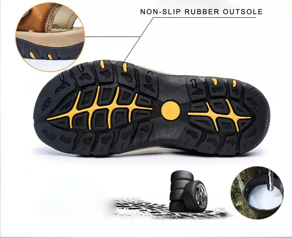Maesty Mens Hiking Sandals Summer Athletic Comfortable Slippers Waterproof?Breathable Outdoor Sports Beach Shoes