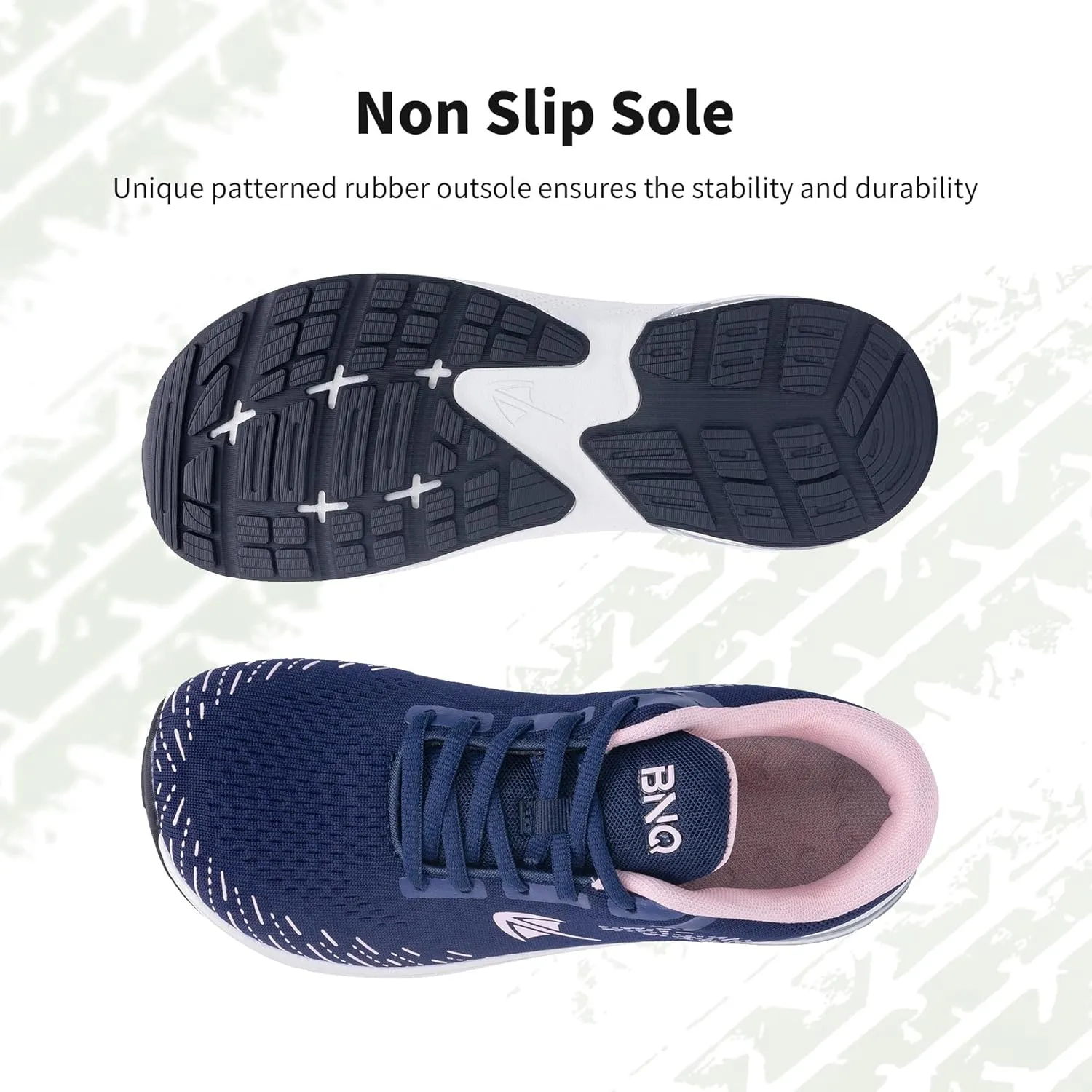 MAFEKE Womens Wide Toe Box Running Shoes Arch Support Tennis Athletic Sneakers Orthotic Walking Shoes for Plantar Fasciitis Pain Relief US 6-11