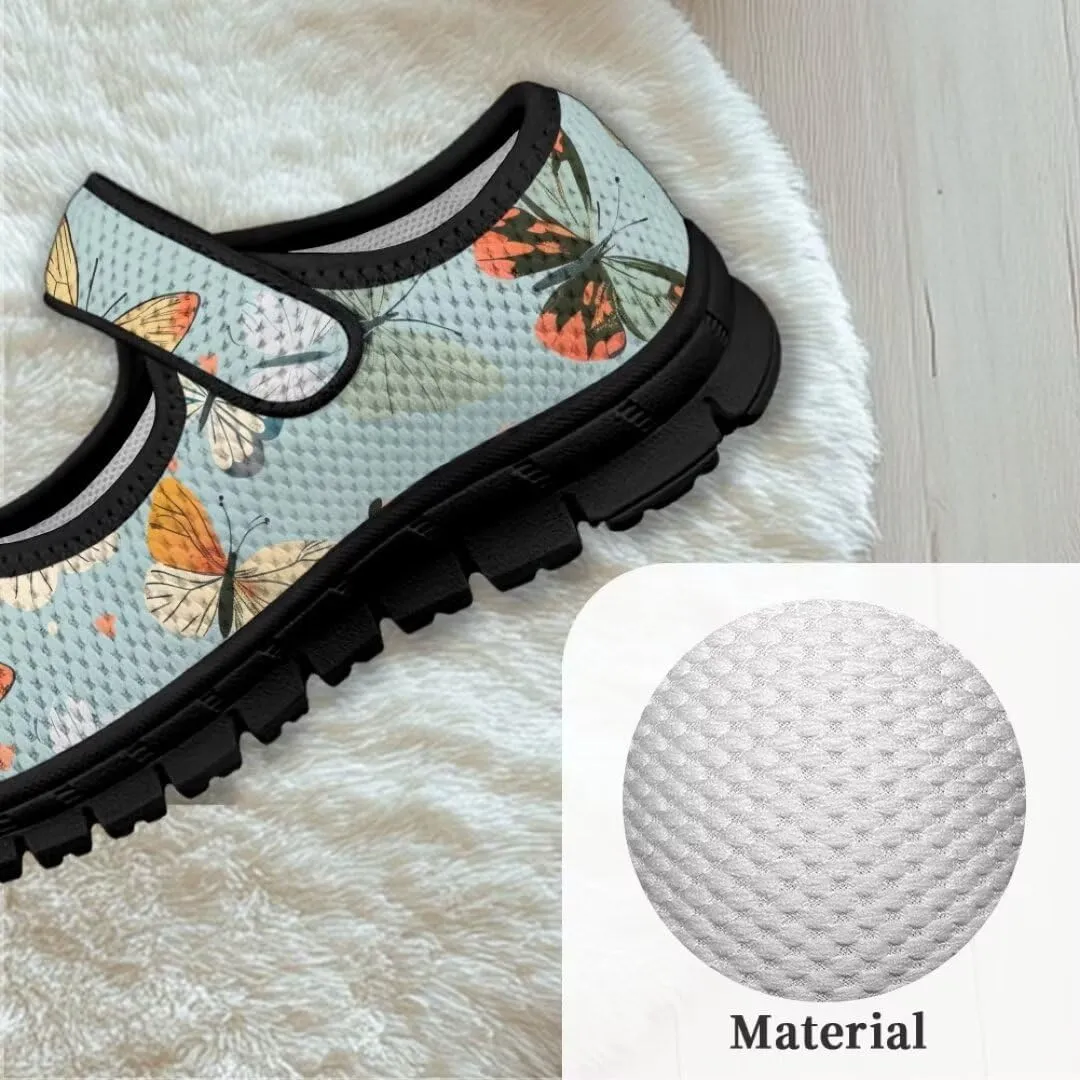 Mary Jane Shoes Girl's Non Slip Lightweight Casual Shoes Little Girl Soft Jogging Sneaker