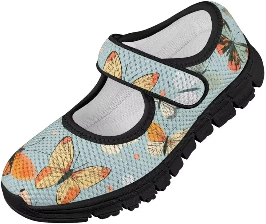 Mary Jane Shoes Girl's Non Slip Lightweight Casual Shoes Little Girl Soft Jogging Sneaker