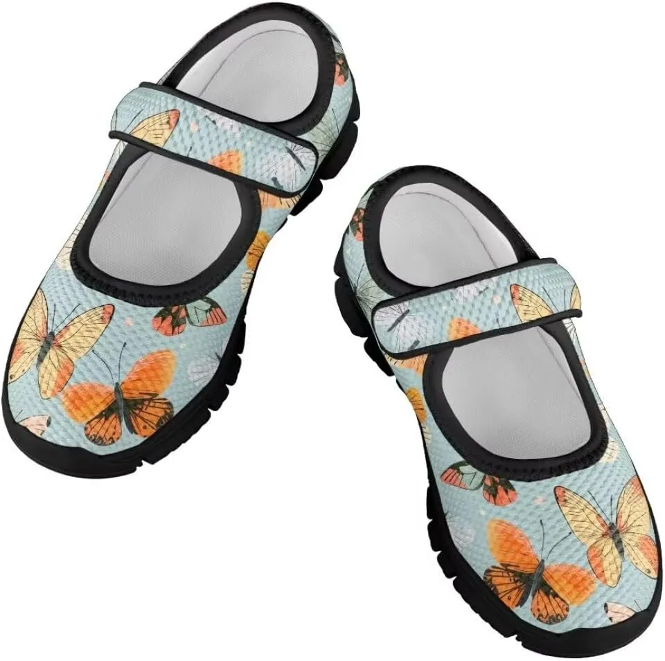 Mary Jane Shoes Girl's Non Slip Lightweight Casual Shoes Little Girl Soft Jogging Sneaker