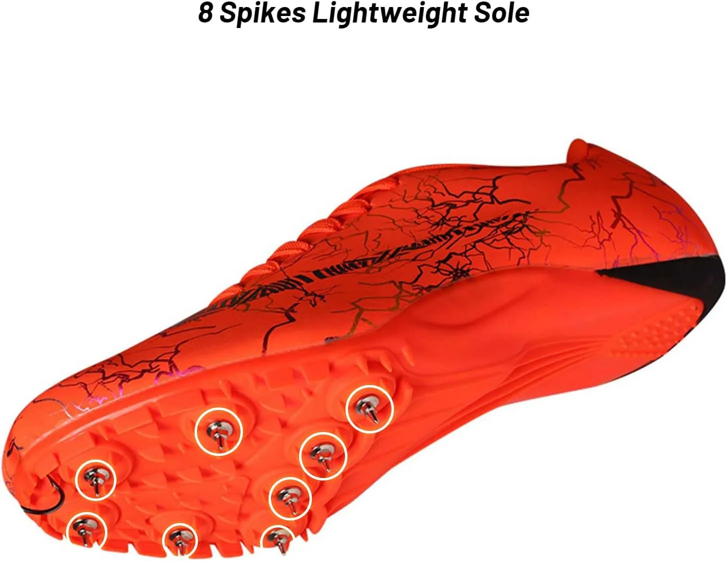 Maylrvjv Men's Women's Track and Field Shoes Racing Jumping Sprint Sneakers Professional Running Spikes Athletic Shoes